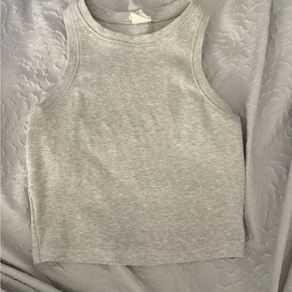 Gray Sleeveless Kids Top